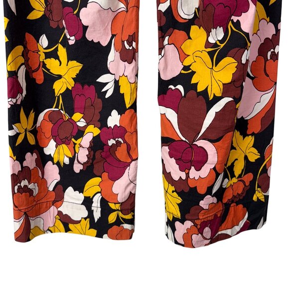 Maeve by Anthropologie The Colette Boho Floral Wide Leg Pants Women Size 26 - Picture 10 of 13